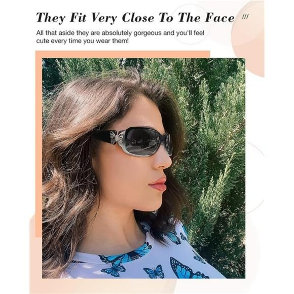 Polarized Sunglasses,  Butterfly Decoration -100% UV Protection  for Women main image 5